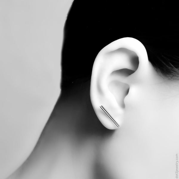 【here's】SPINAL DOUBLE PIERCE 2.06 Ct Pear Cut Double Prong Diamond Earrings SI1 D